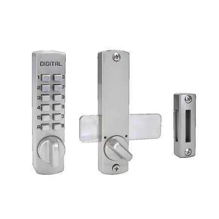 Lockey Usa Mechanical Keyless Surface Mount Deadbolt, C120, Satin Nickel C120SN